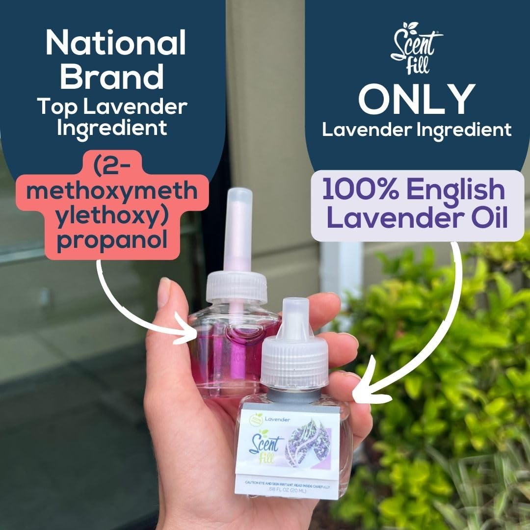 100% Natural Lavender Essential Oil Plug in Air Freshener Refill