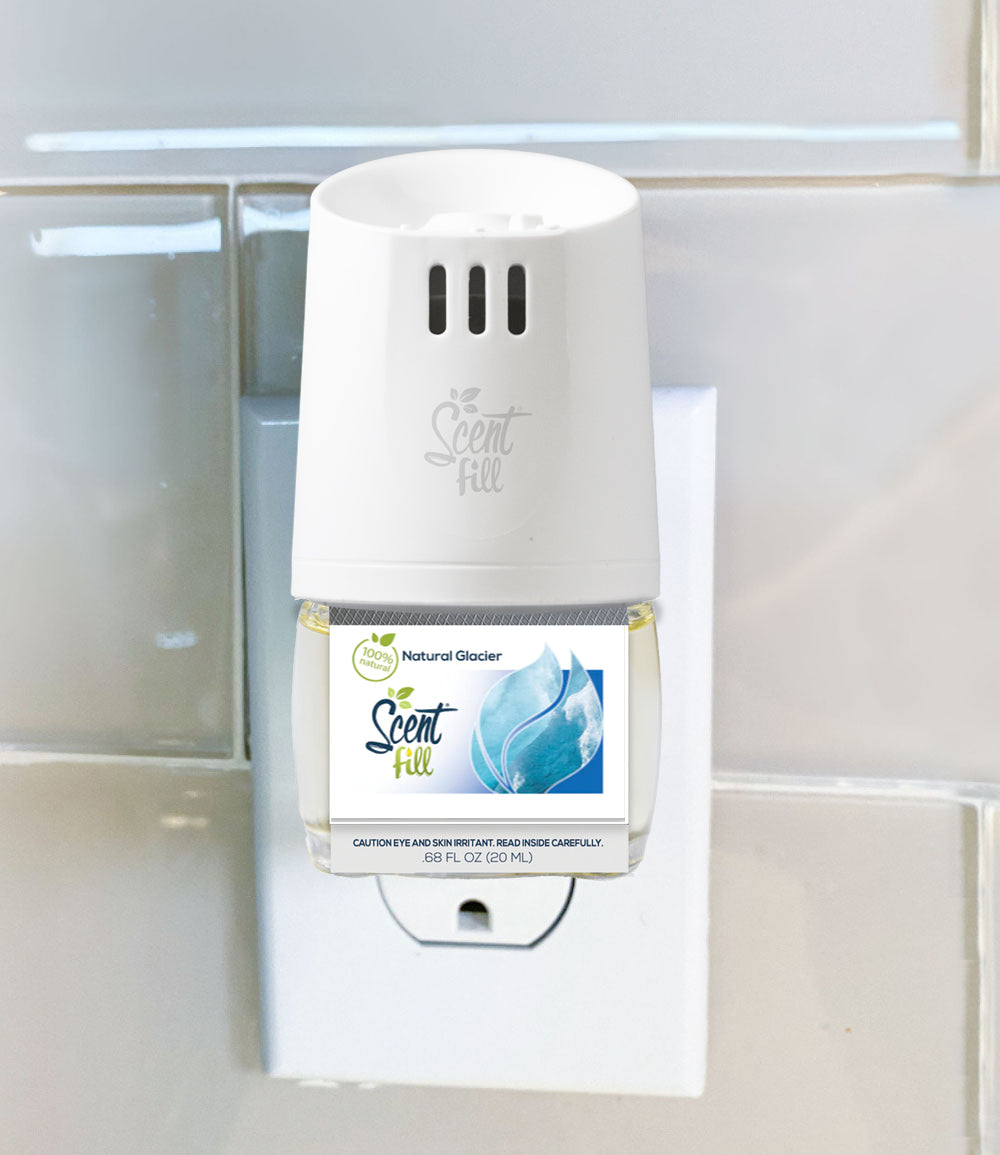 100% Natural Glacier Plug in Refill plugged into warmer