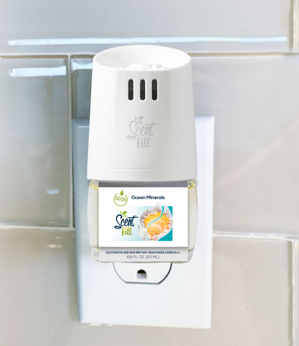 Natural plug in refill plugged into a warmer in the outlet