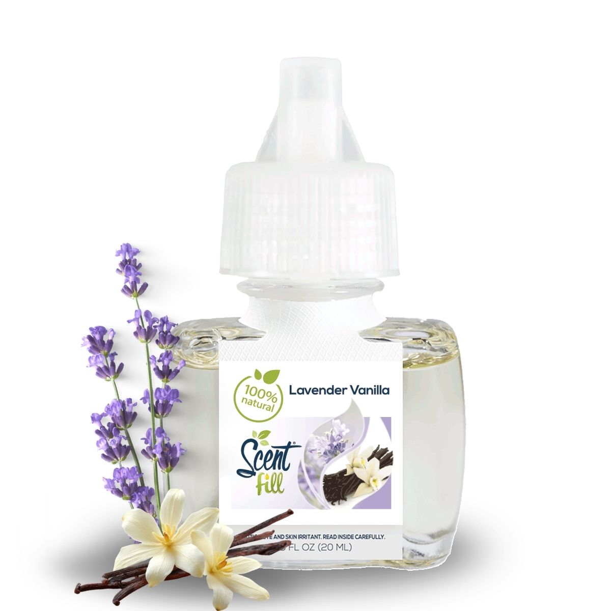 lavender plant scent Scent Fill 100% Natural Lavender Vanilla Plug in Refill Air Freshener, 3 Scented Oil Refills