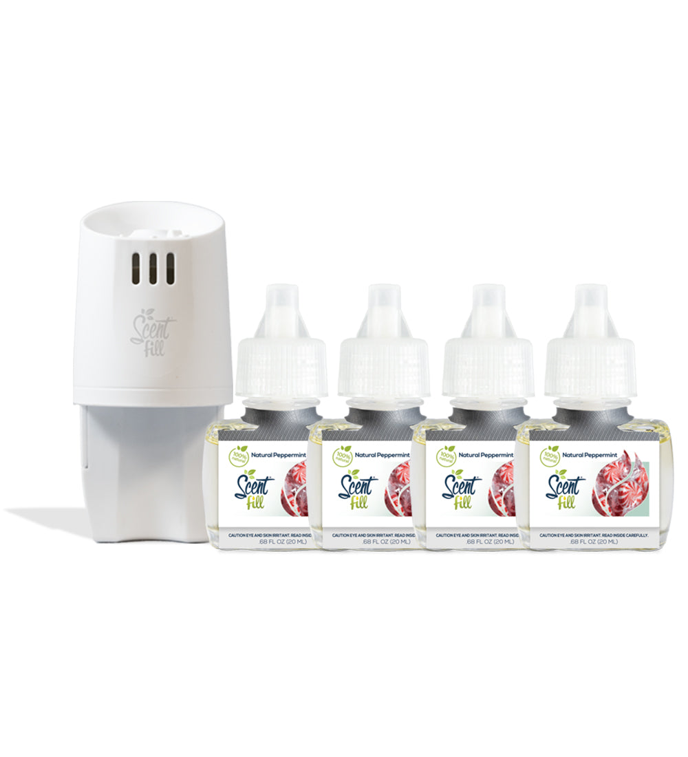 Natural Peppermint Plug in refills with Warmer
