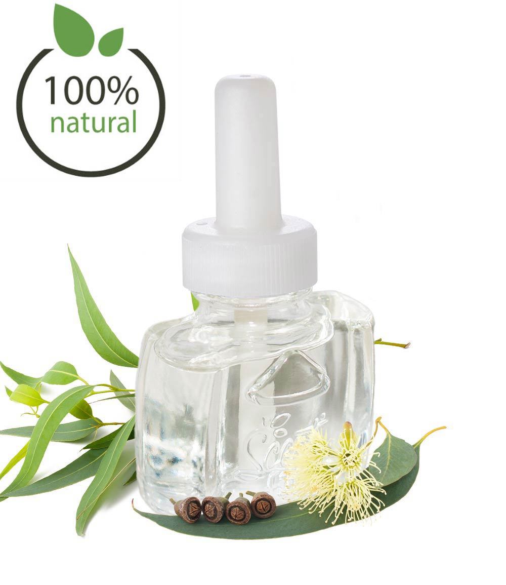 100% All Natural Eucalyptus plug in scented oil air freshener