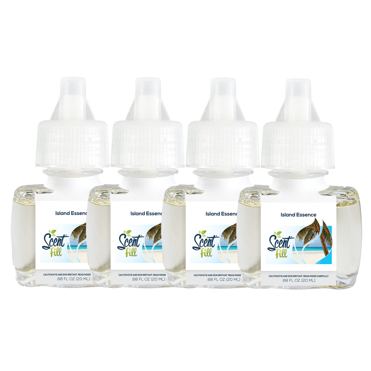 Island Essence Plug in Air Freshener Refills, 4 Pack