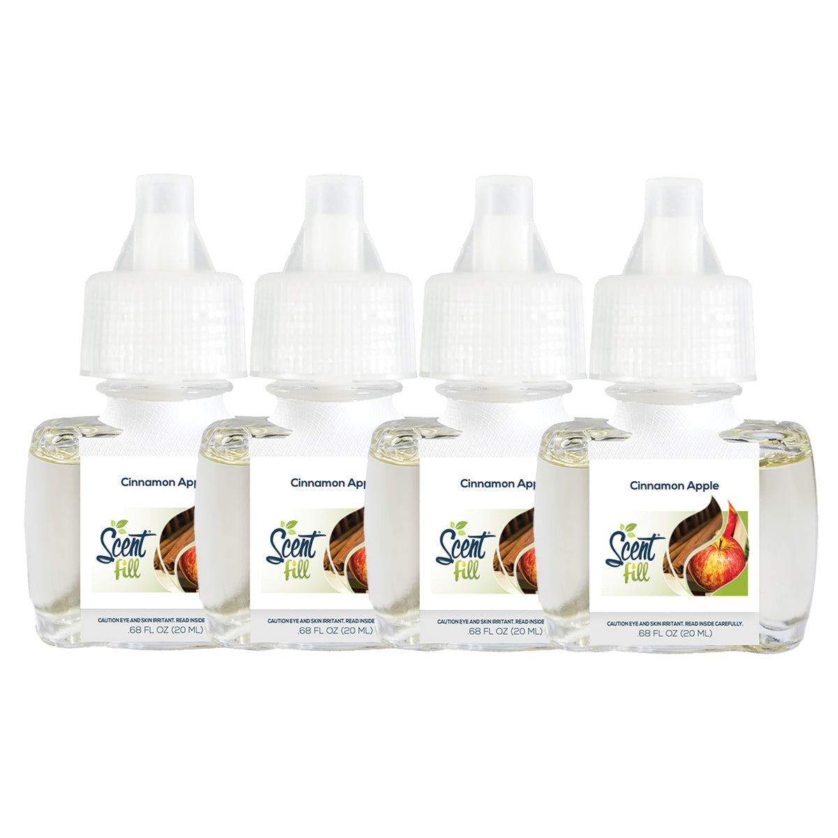 Cinnamon Apple Plug in Air Freshener Refills, 4 Pack
