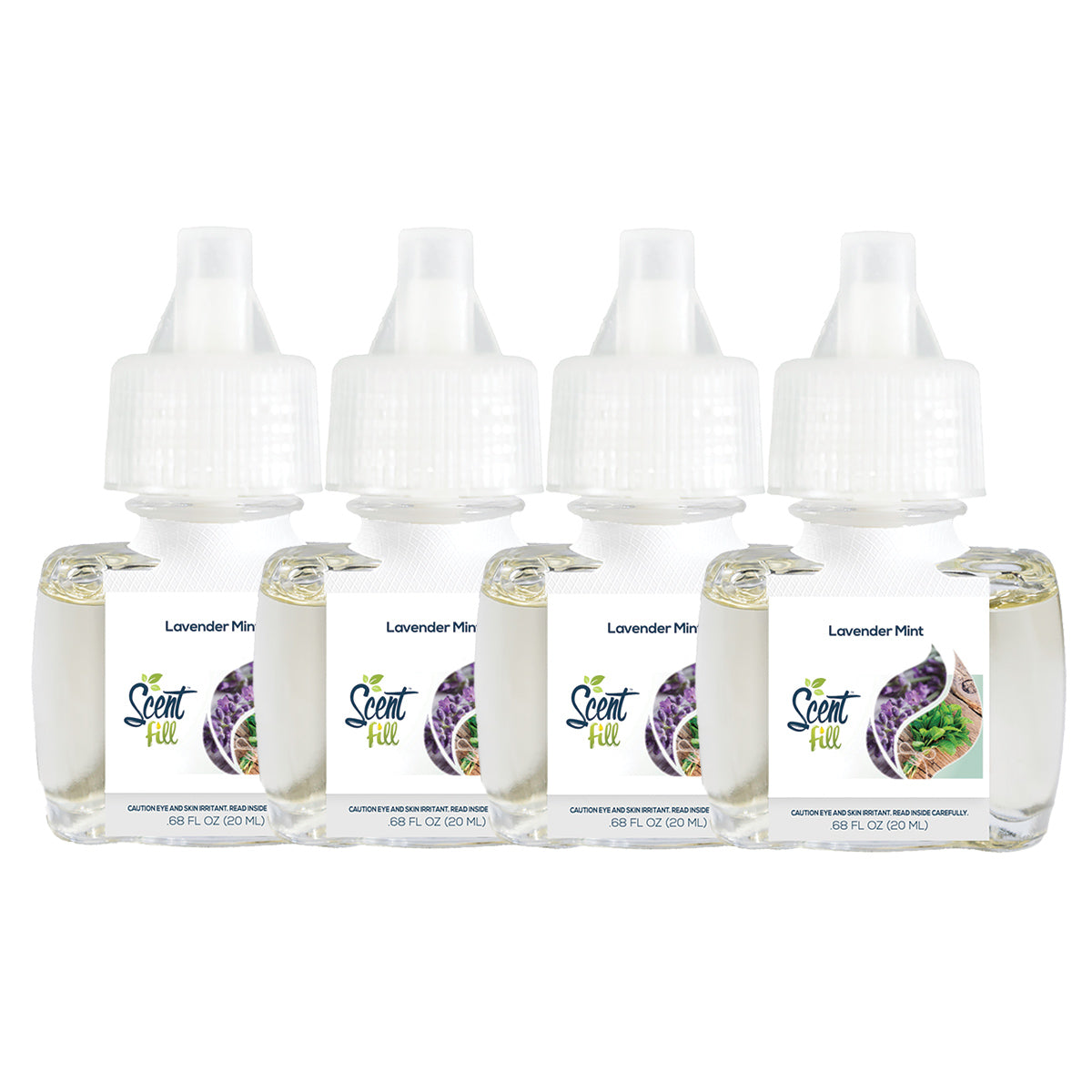 Lavender Mint Plug in Air Freshener Refills, 4 Pack