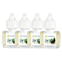 100% Natural Vanilla Peppermint Plug in Air Freshener Refills, 4 Pack