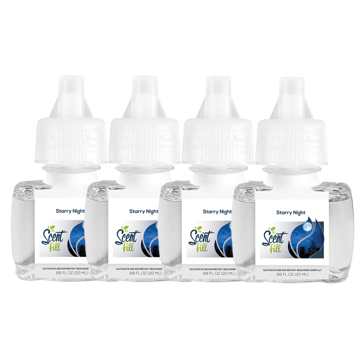 Starry Night Plug in Air Freshener Refills, 4 Pack