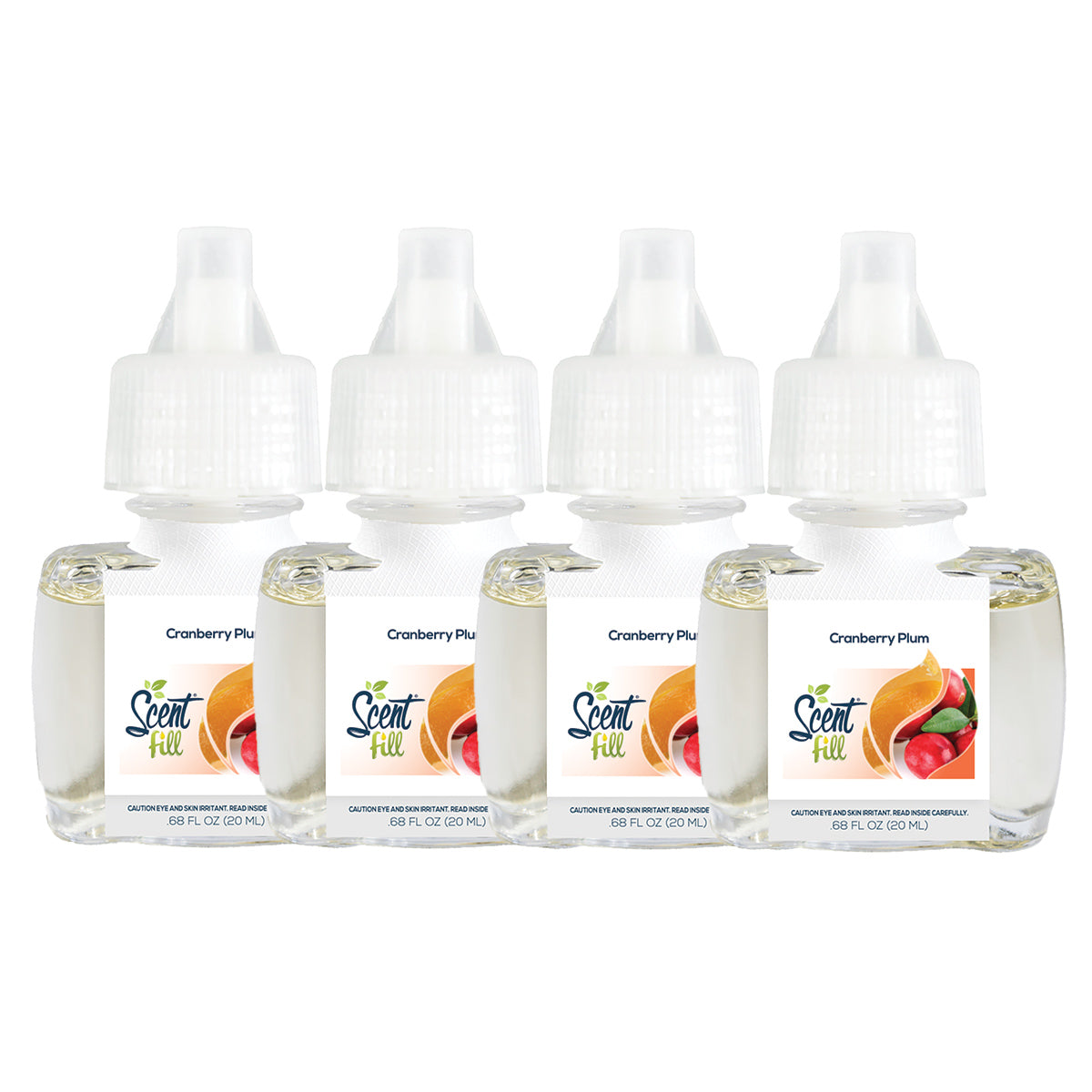 Cranberry Plum Plug in Air Freshener Refills, 4 Pack