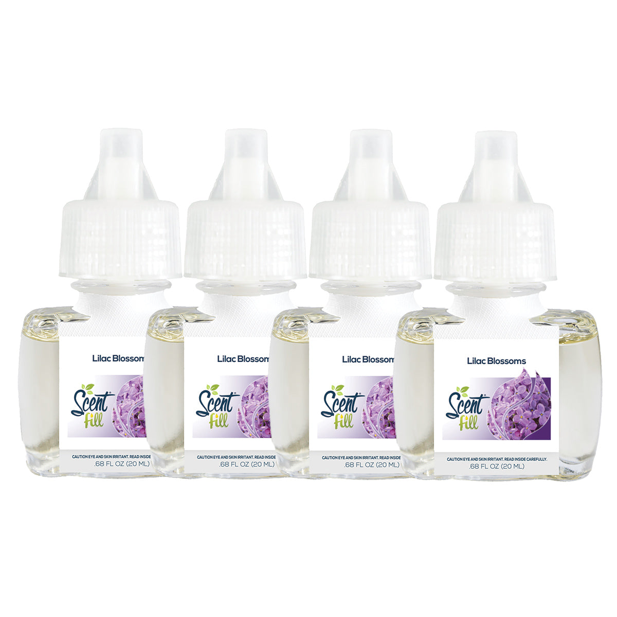 Lilac Blossoms Plug in Air Freshener Refills, 4 Pack