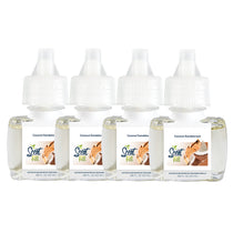 Coconut Sandalwood Plug in Air Freshener Refills, 4 Pack