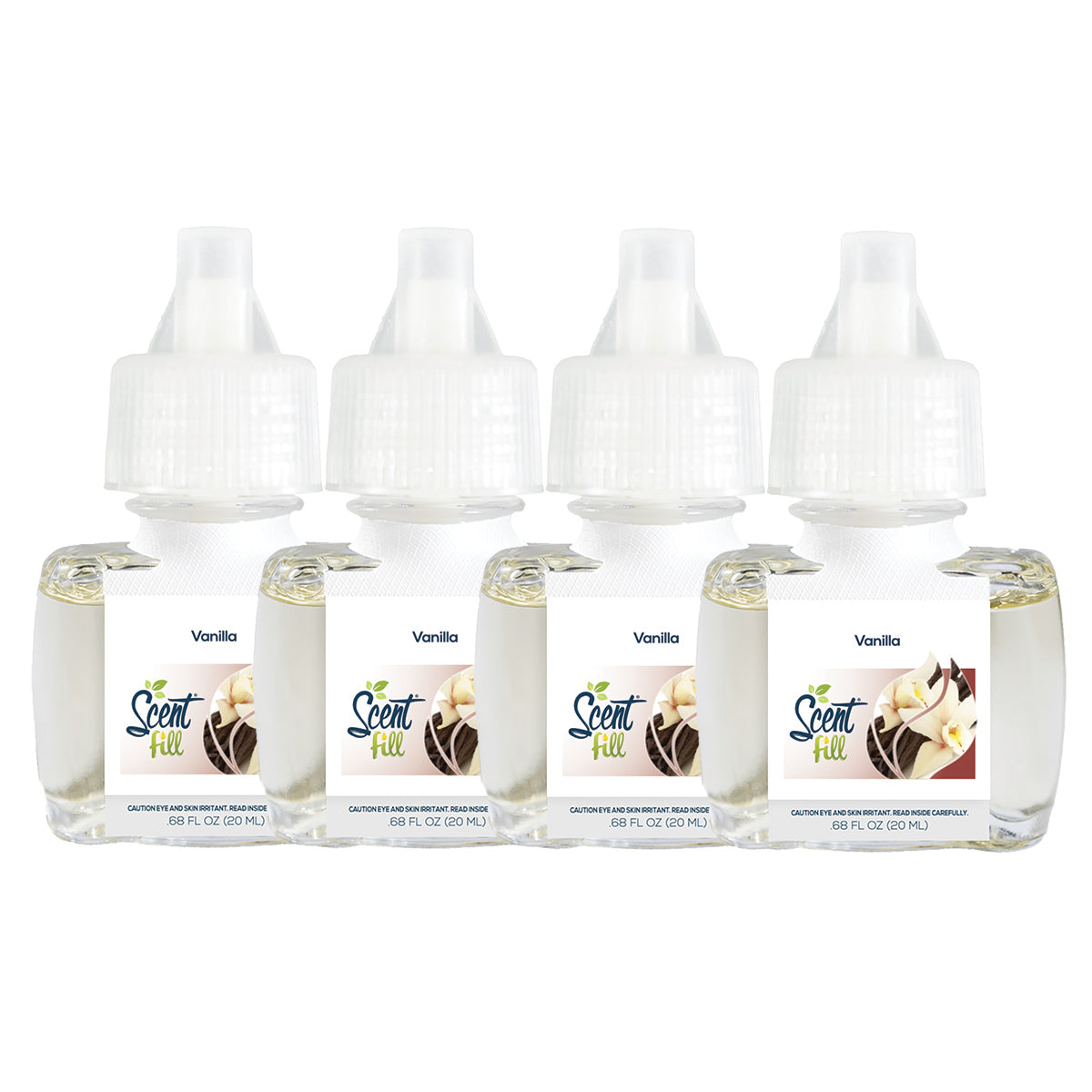 Vanilla Plug in Air Freshener Refills, 4 Pack