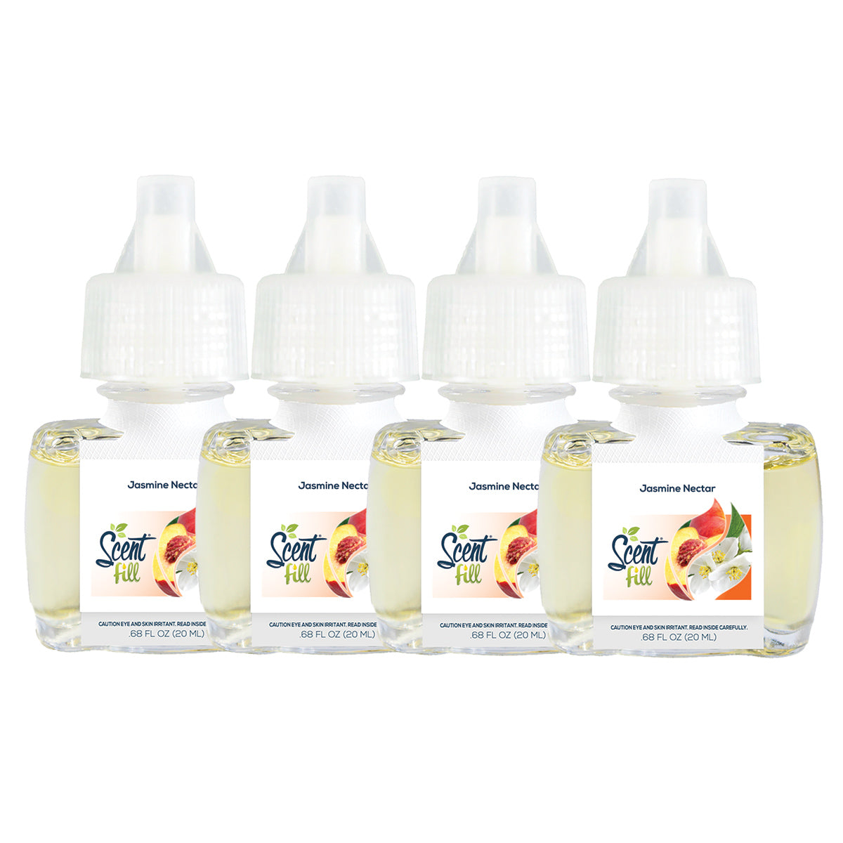 Jasmine Nectar Plug in Air Freshener Refills, 4 Pack