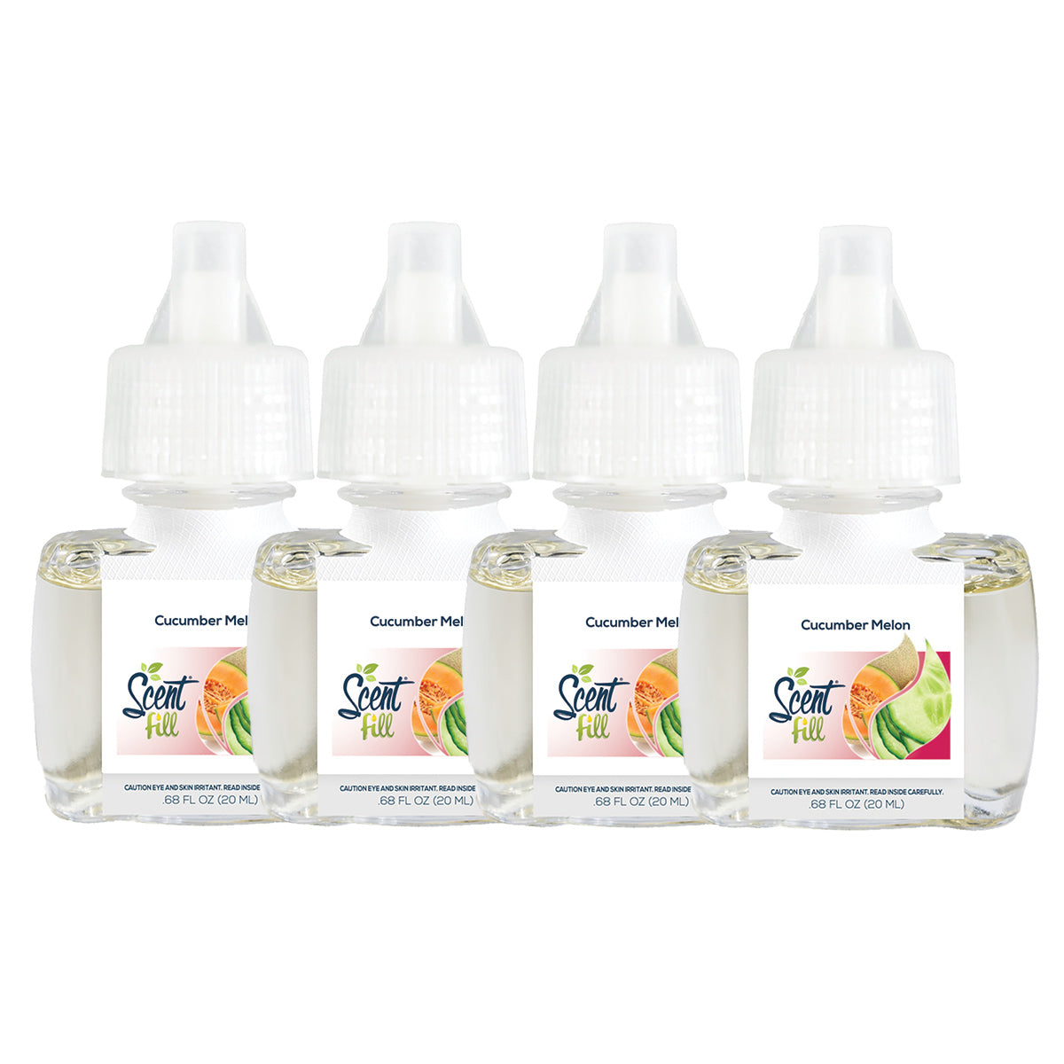 Cucumber Melon Plug in Air Freshener Refills, 4 Pack