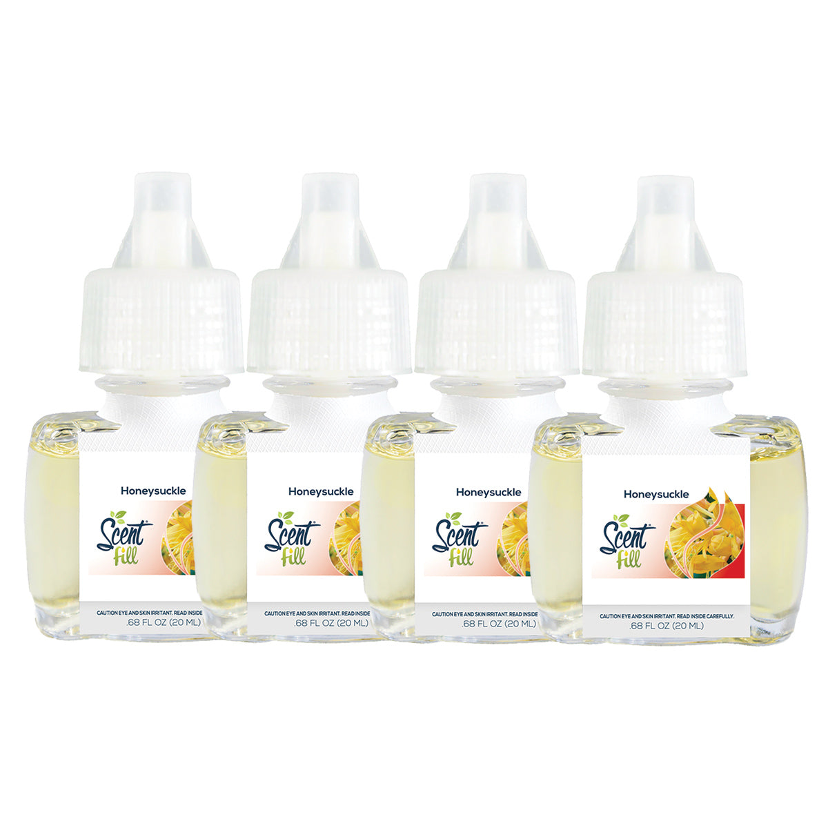 Honeysuckle Plug in Air Freshener Refills, 4 Pack
