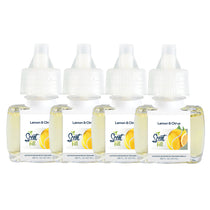 100% Natural Lemon & Citrus Plug in Air Freshener Refills, 4 Pack