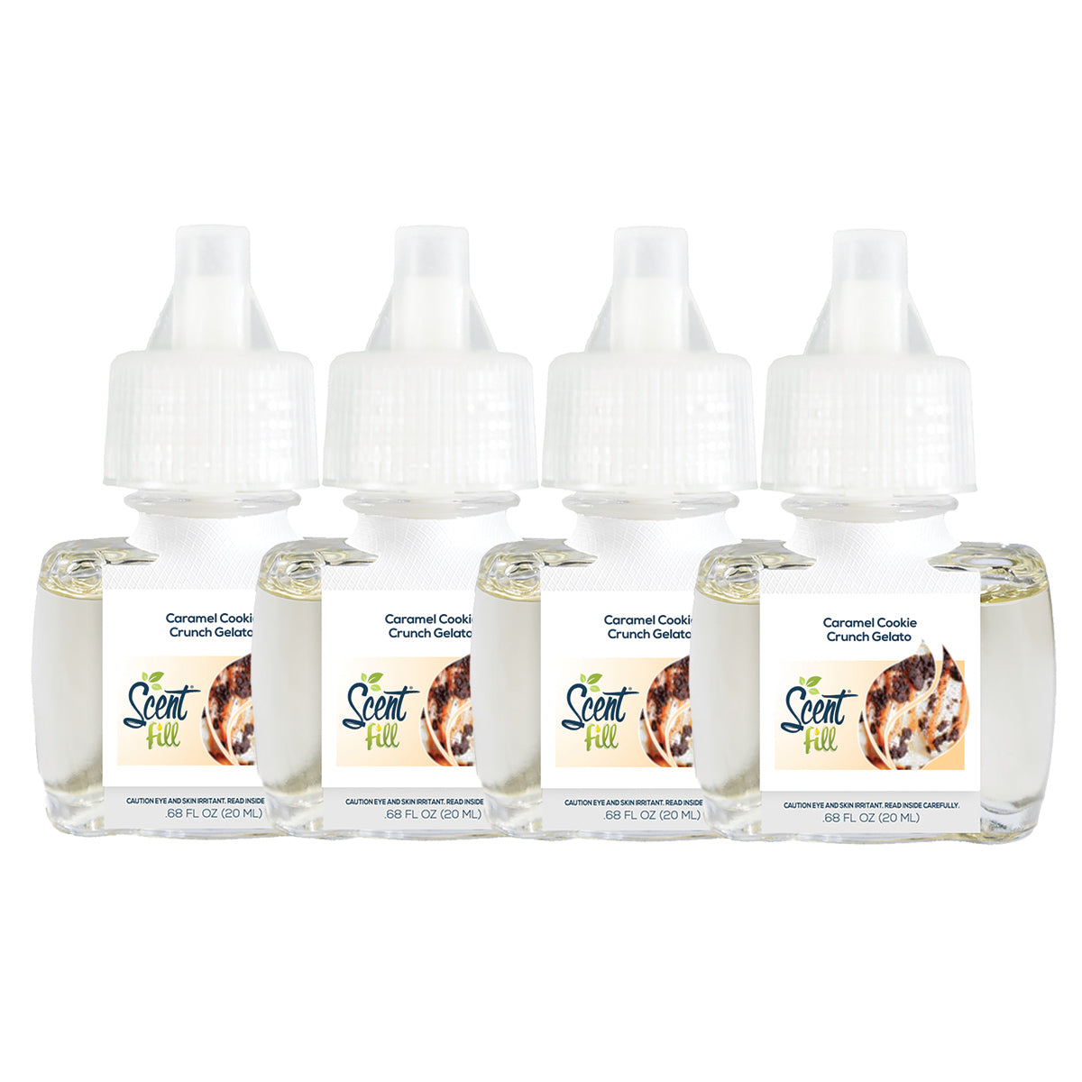 Caramel Cookie Crunch Gelato Plug in Air Freshener Refills, 4 Pack