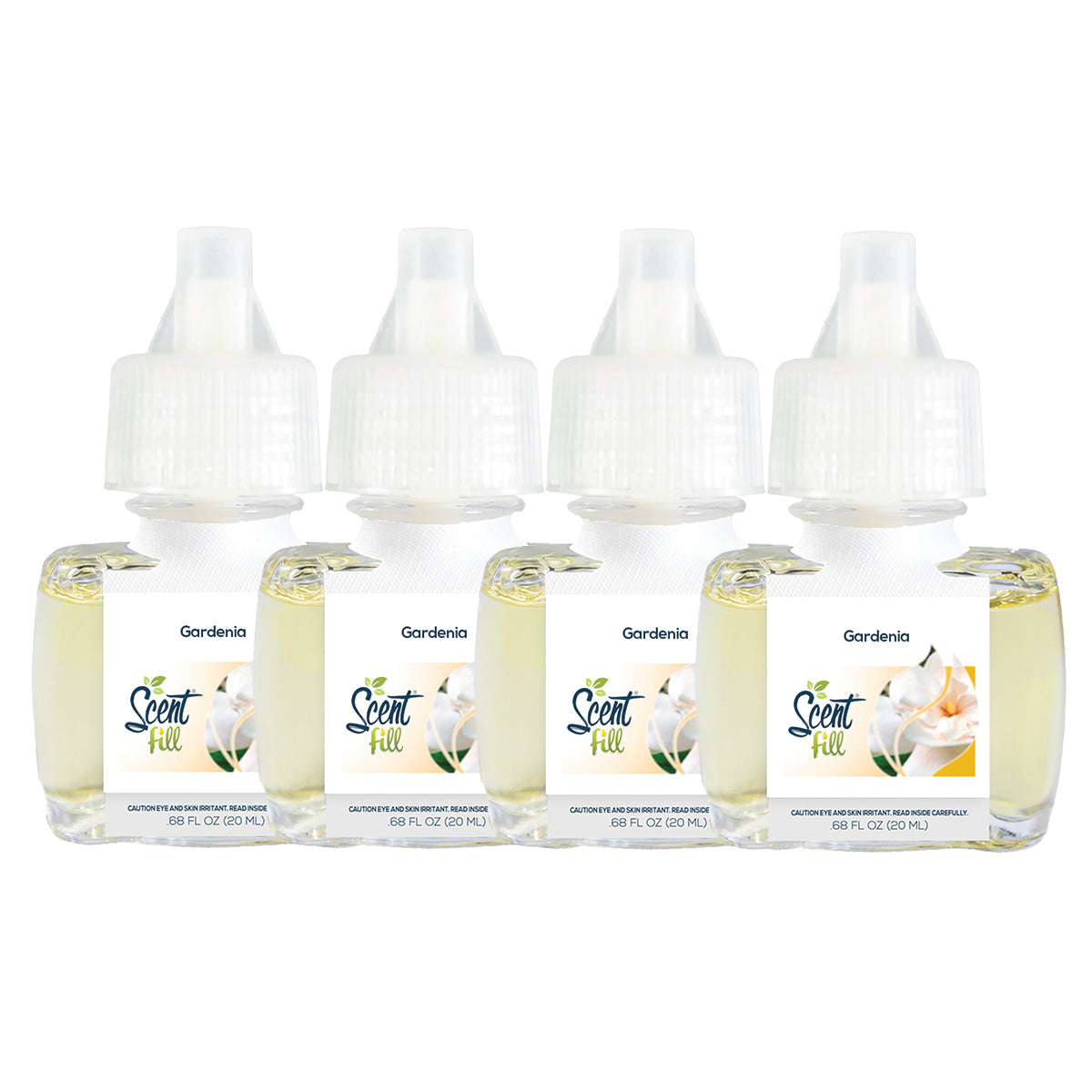 Gardenia Plug in Air Freshener Refills, 4 Pack