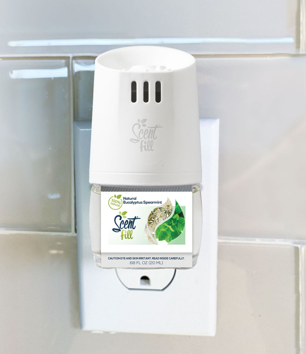 Natural air freshener plugged into wall warmer
