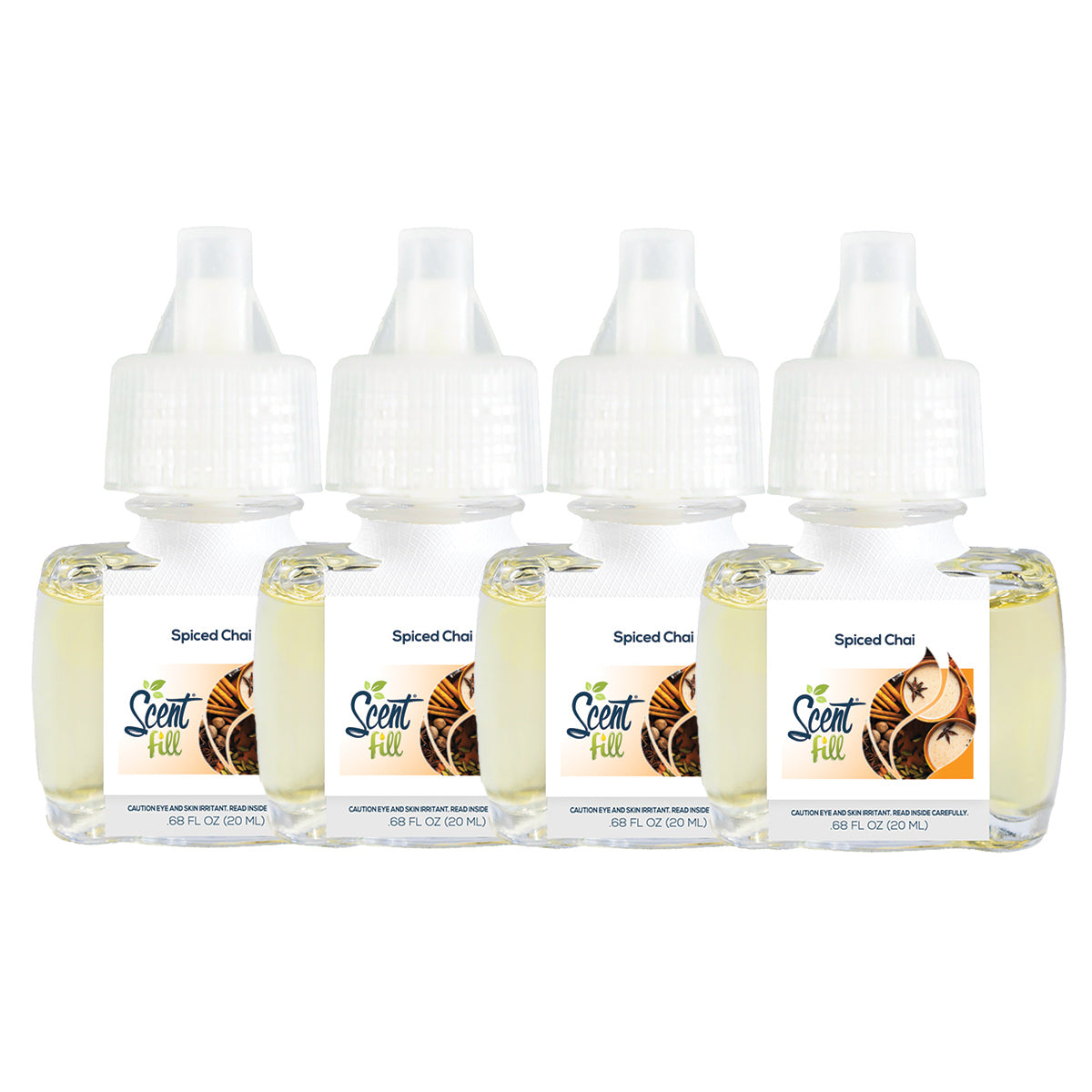 Spiced Chai Plug in Air Freshener Refills, 4 Pack