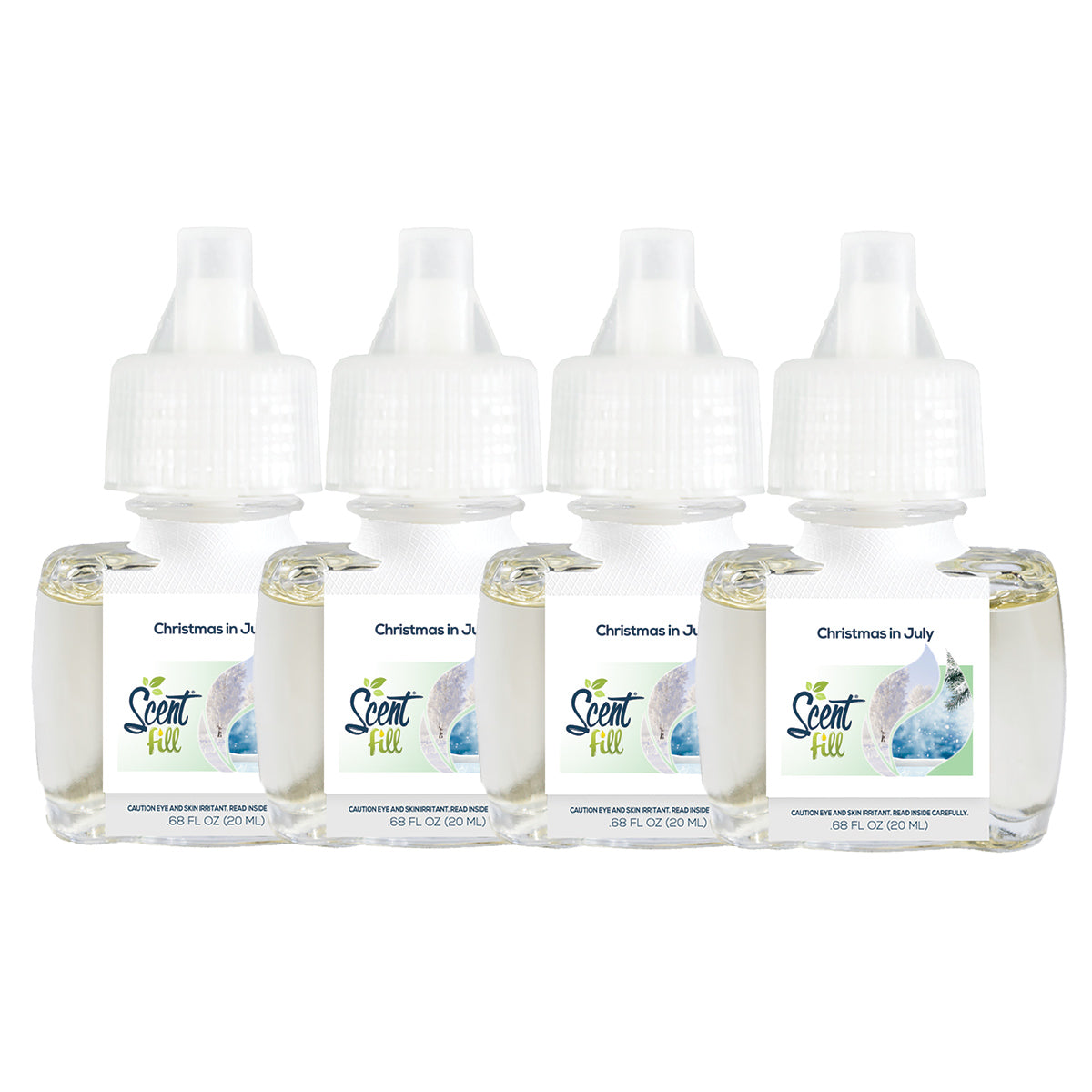Christmas in July Plug in Air Freshener Refills, 4 Pack