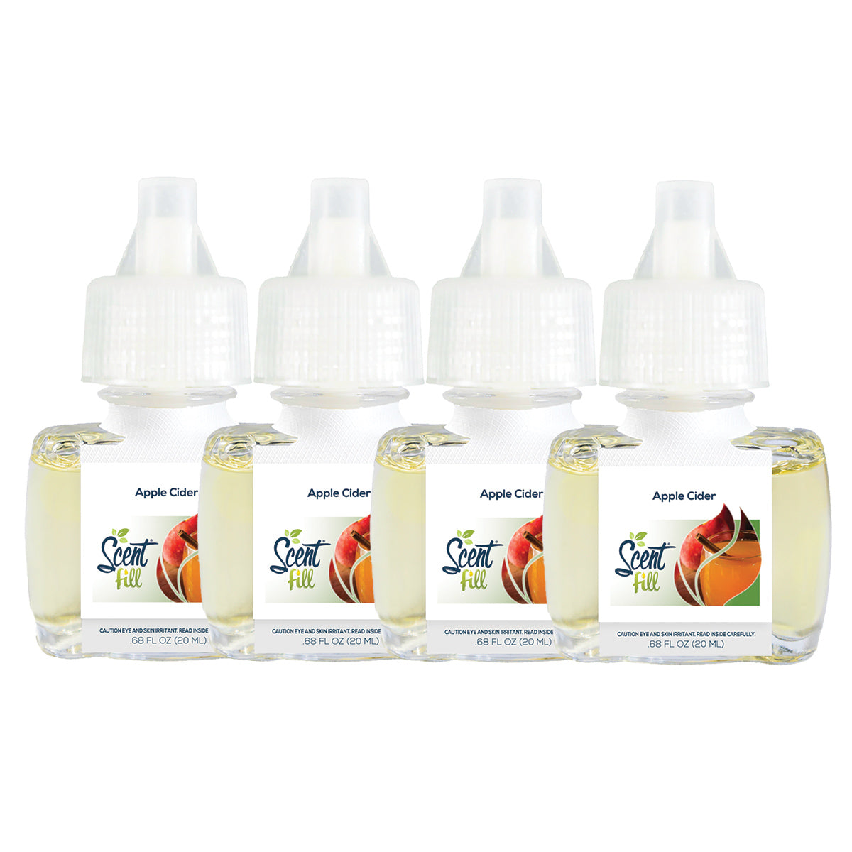 Apple Cider Plug in Air Freshener Refills, 4 Pack