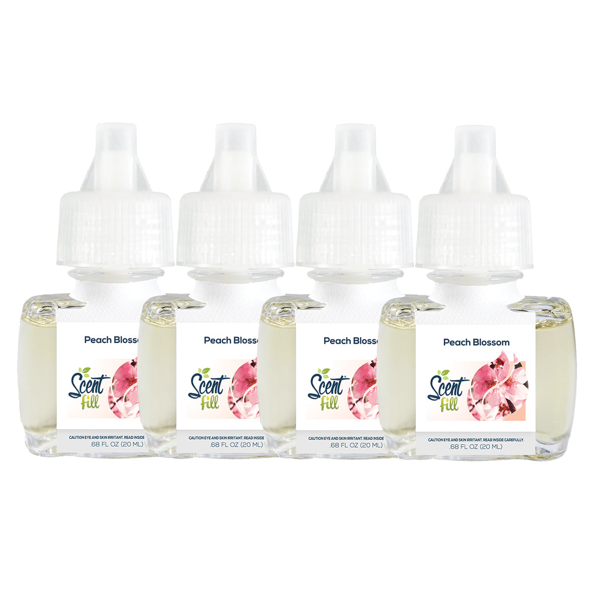 Peach Blossom Plug in Air Freshener Refills, 4 Pack