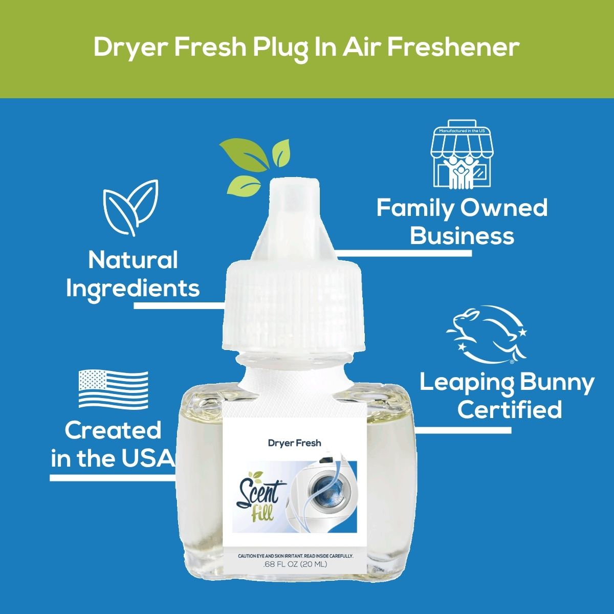 Dryer Fresh Plug in Air Freshener Refill