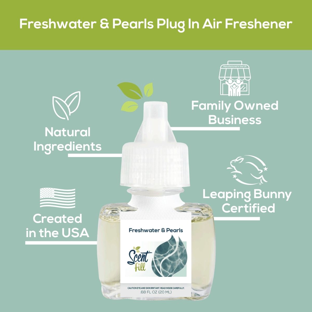 NEW! Freshwater & Pearls Plug in Air Freshener Refill