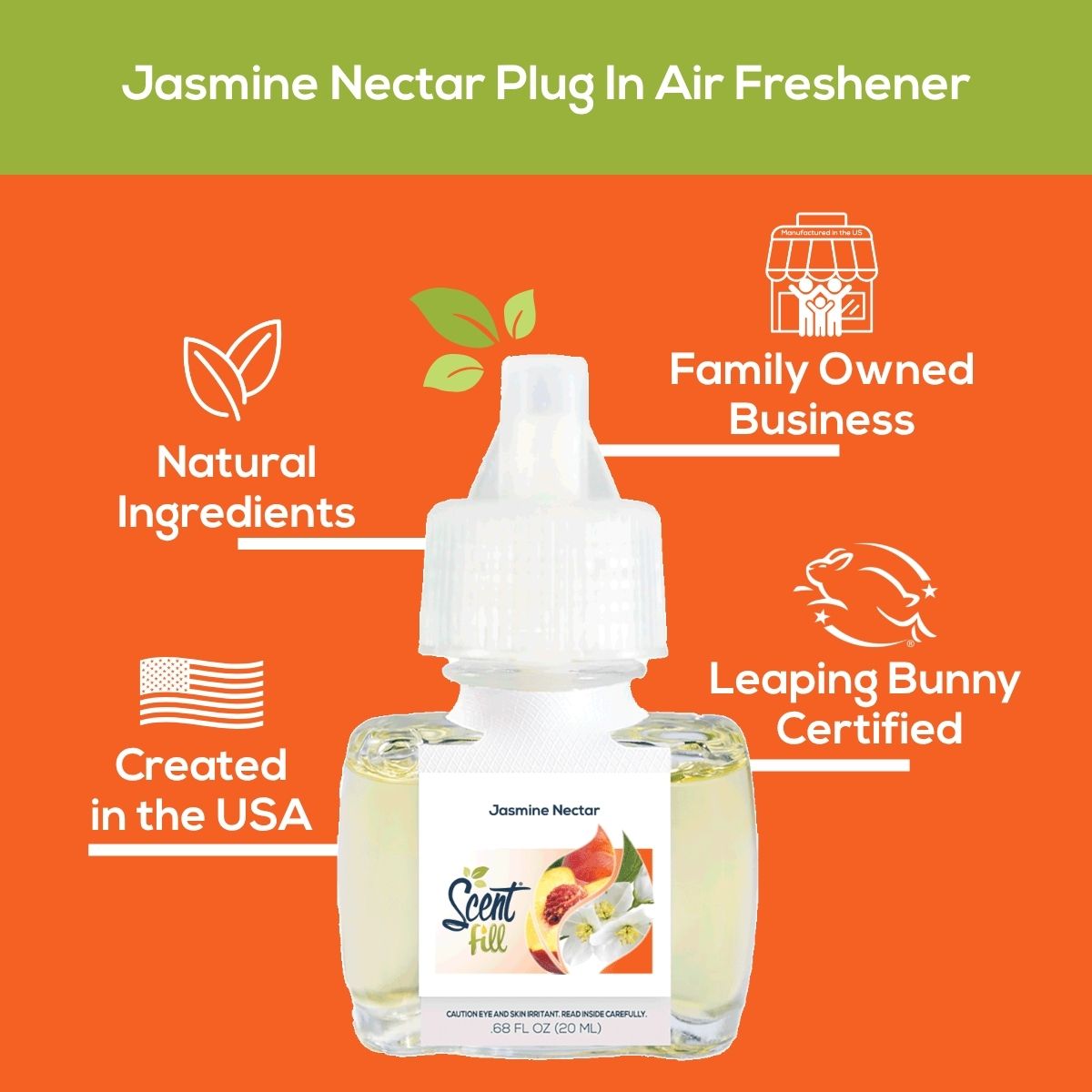 Jasmine Nectar Plug in Air Freshener Refill