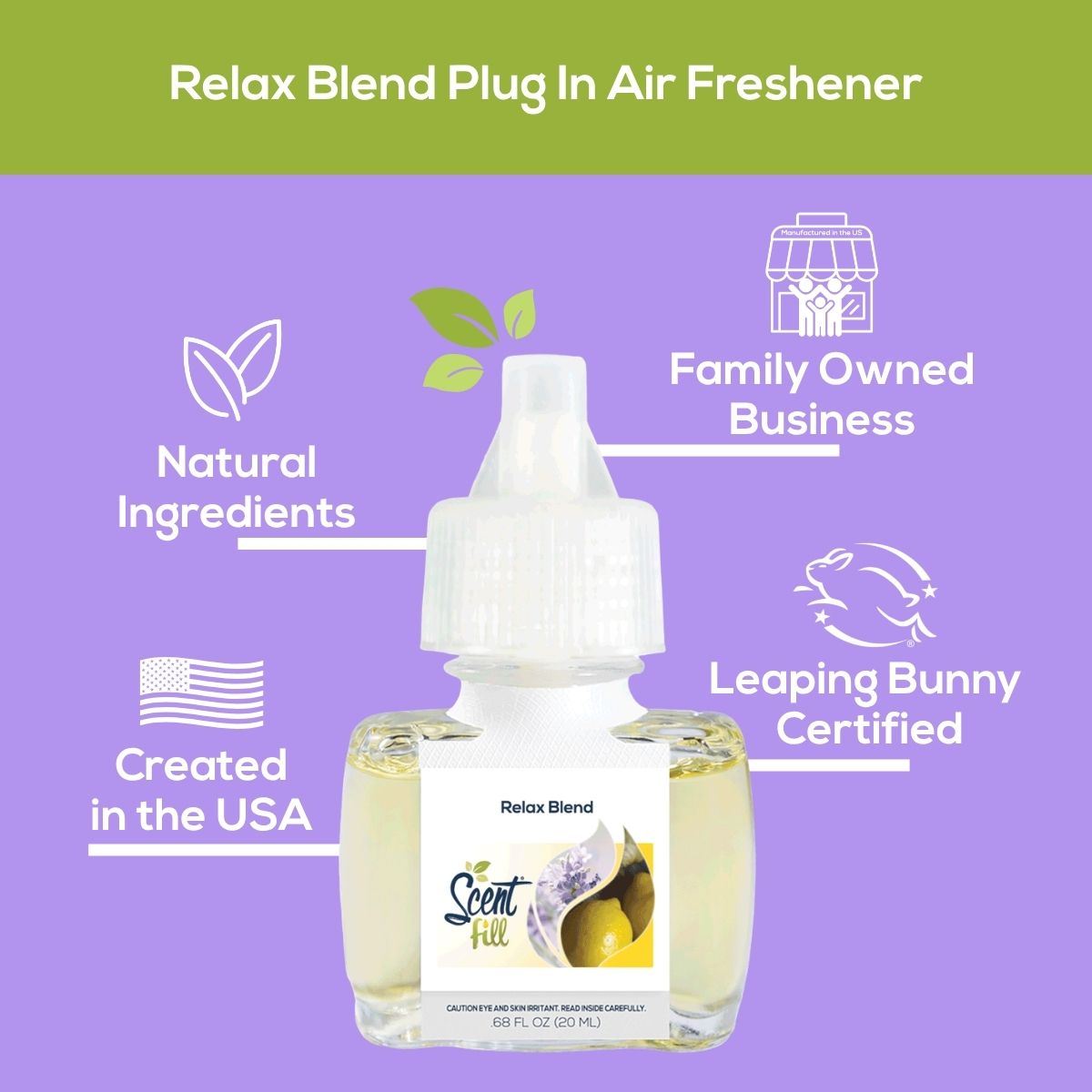 Relax Blend Plug in Air Freshener Refill