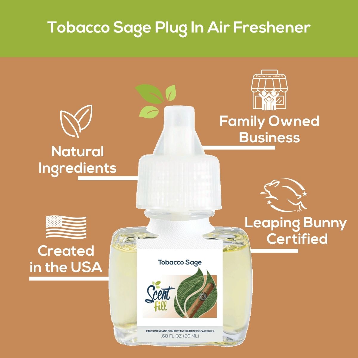 Shop Tobacco Sage Plug in Refill - Fits Air Wick and More- Scent Fill Shop Tobacco Sage Plug in Refill - Fits Air Wick and More- Scent Fill