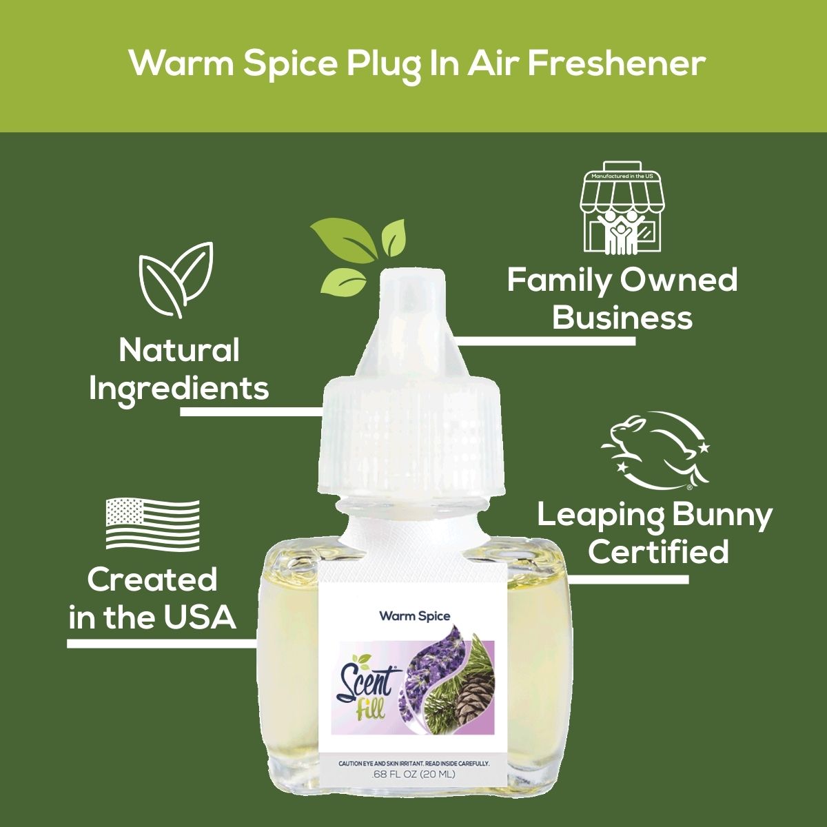 Warm Spice Plug in Air Freshener Refill