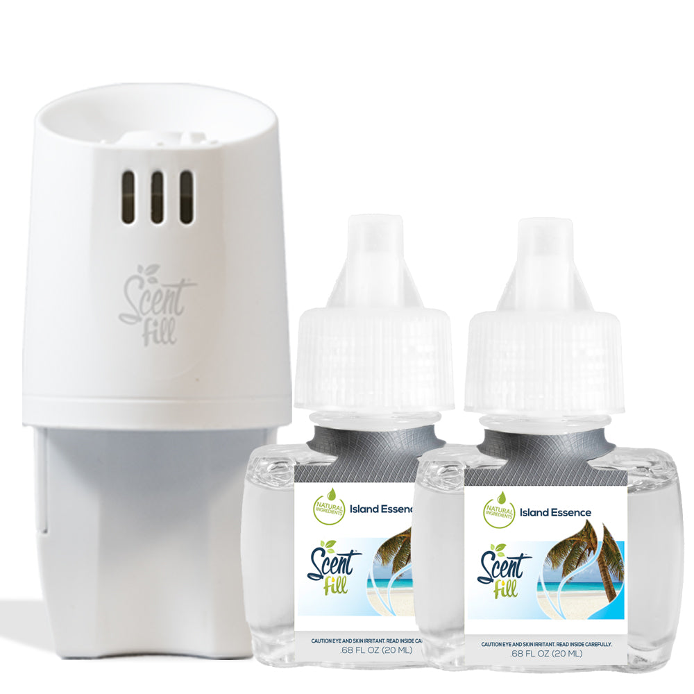 Island Essence starter kit 2 refills and a diffuser