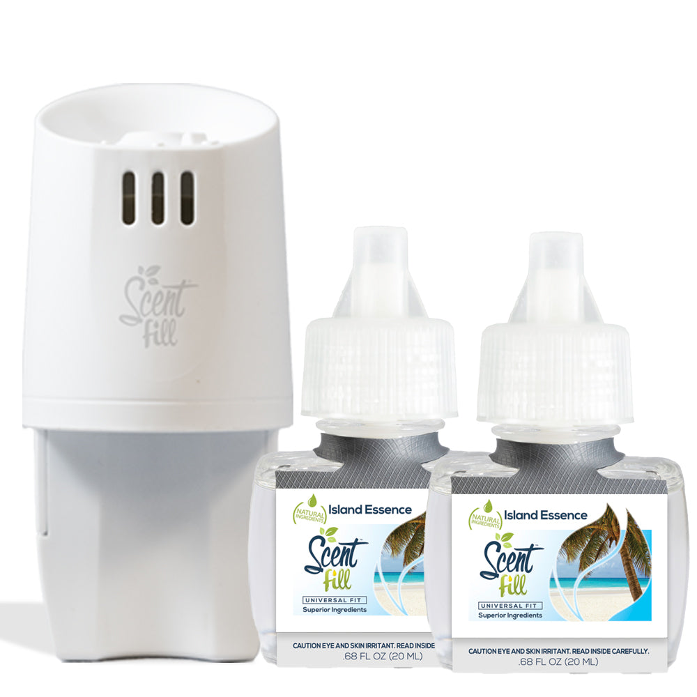 Island Essence starter kit 2 refills and a diffuser