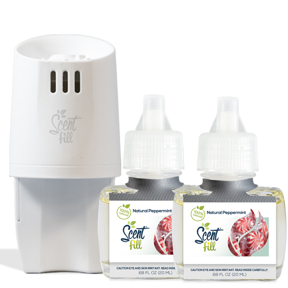 plug-in-scented-oil-warmer-kit-with-2-100-natural-peppermint-refills