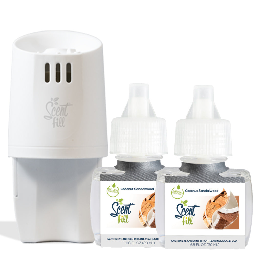 Coconut Sandalwood starter kit 2 refills and a diffuser
