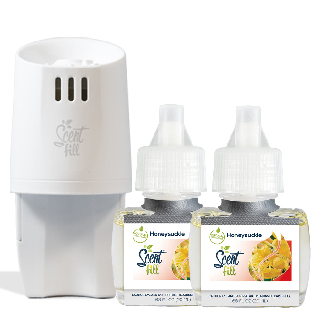 Honeysuckle starter kit natural air freshener plug in refills