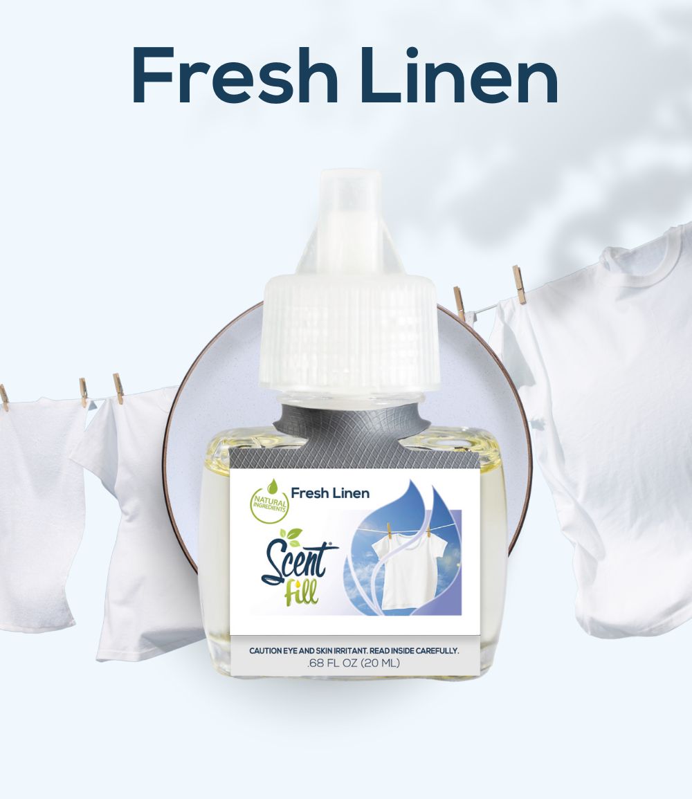 Natural Home Fragrance Option Plug-in Air Freshener Fresh Linen Make Your home smell like fresh laundry every day