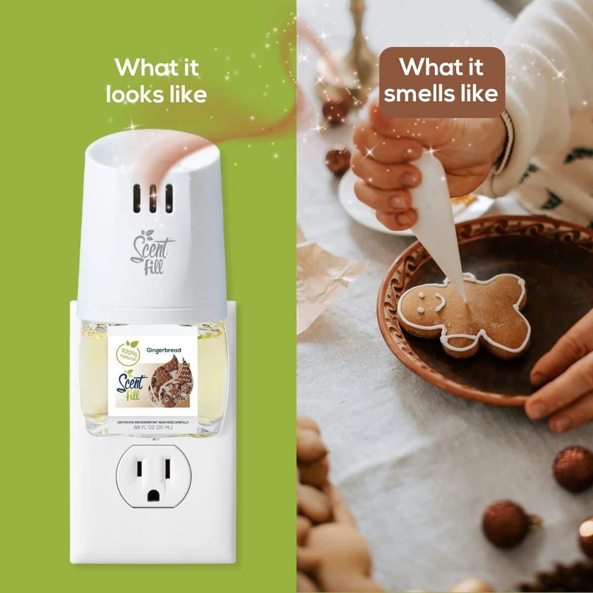 NEW! 100% Natural Gingerbread Plug in Air Freshener Refill