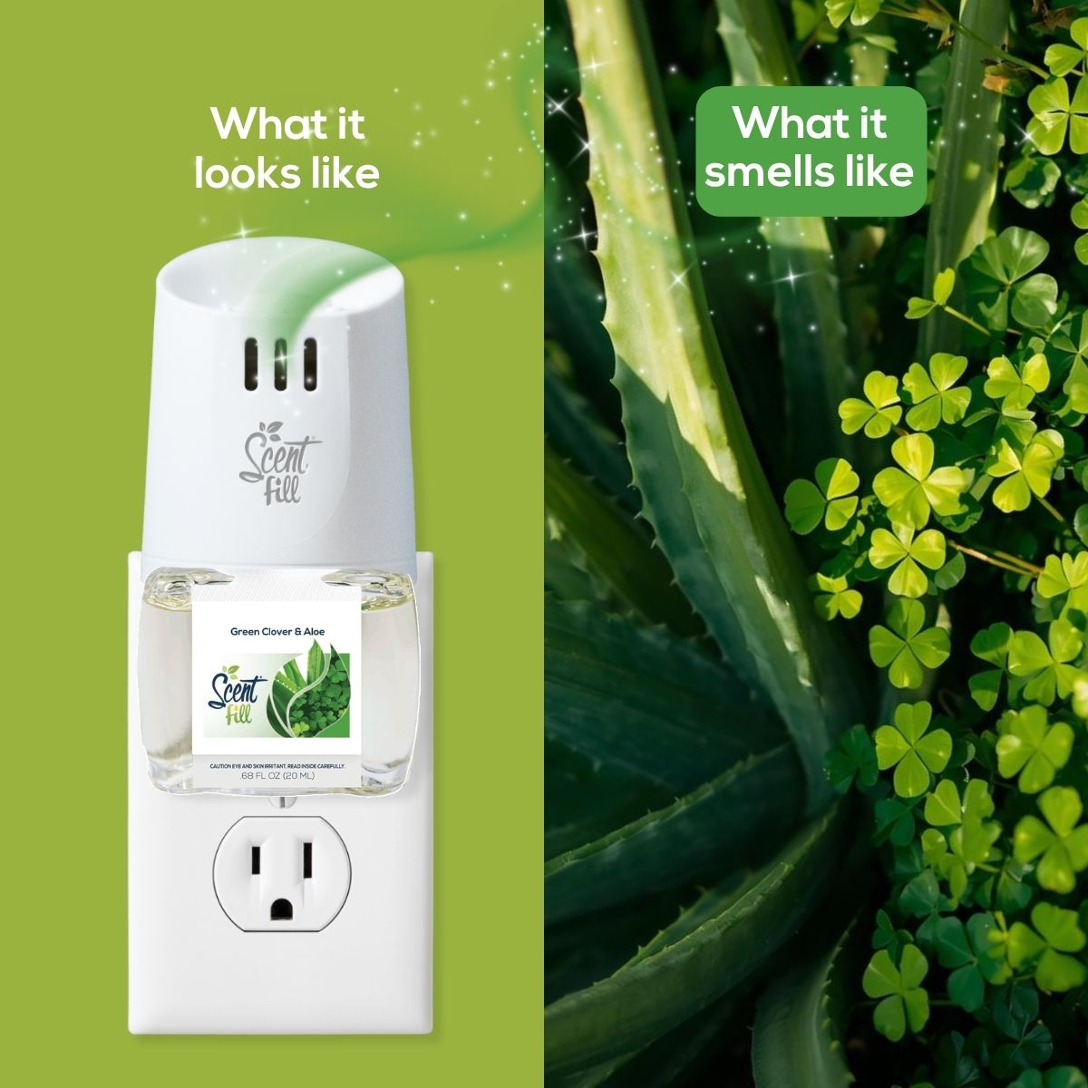 Green Clover & Aloe Plug in Air Freshener Refill