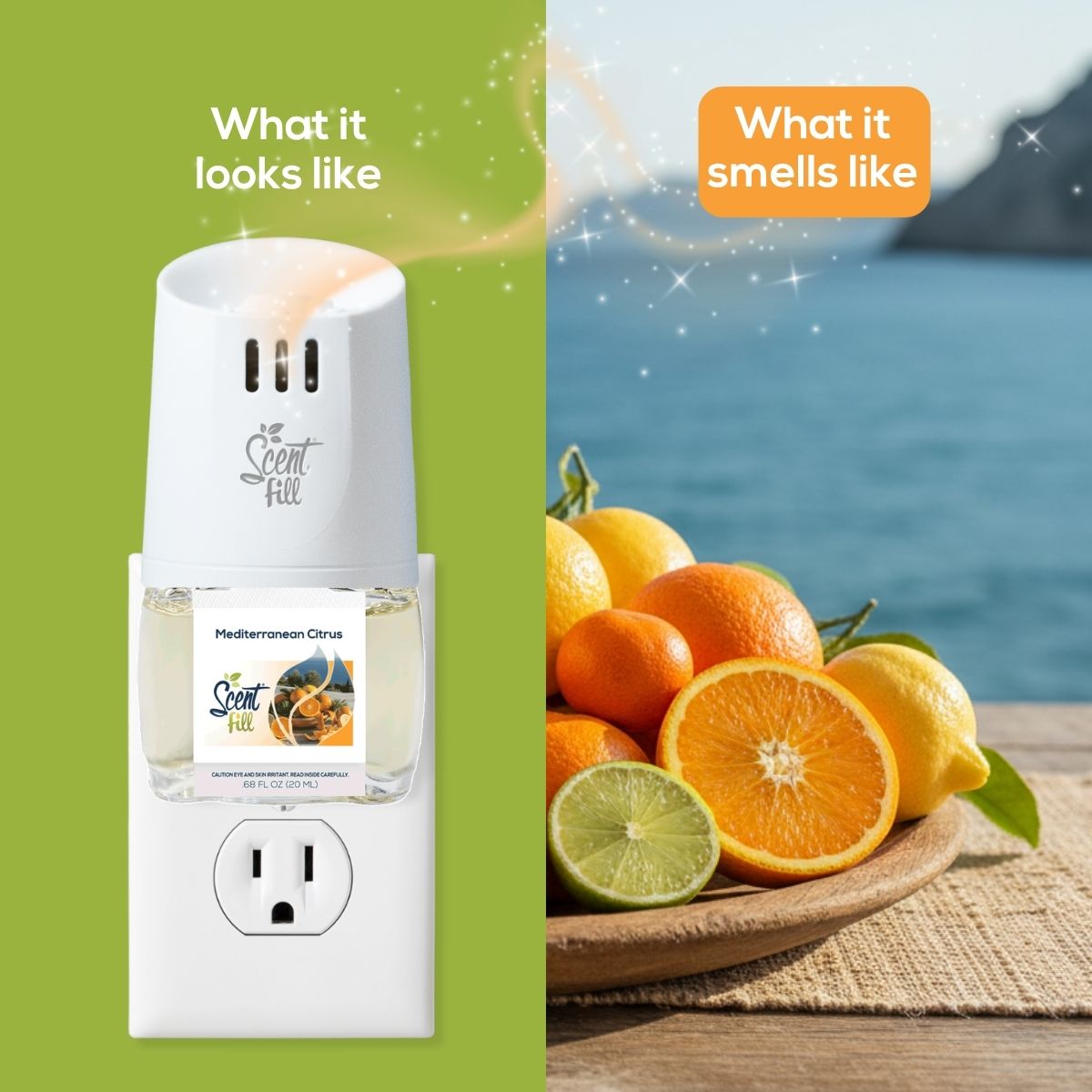NEW! Mediterranean Citrus Plug in Air Freshener Refill