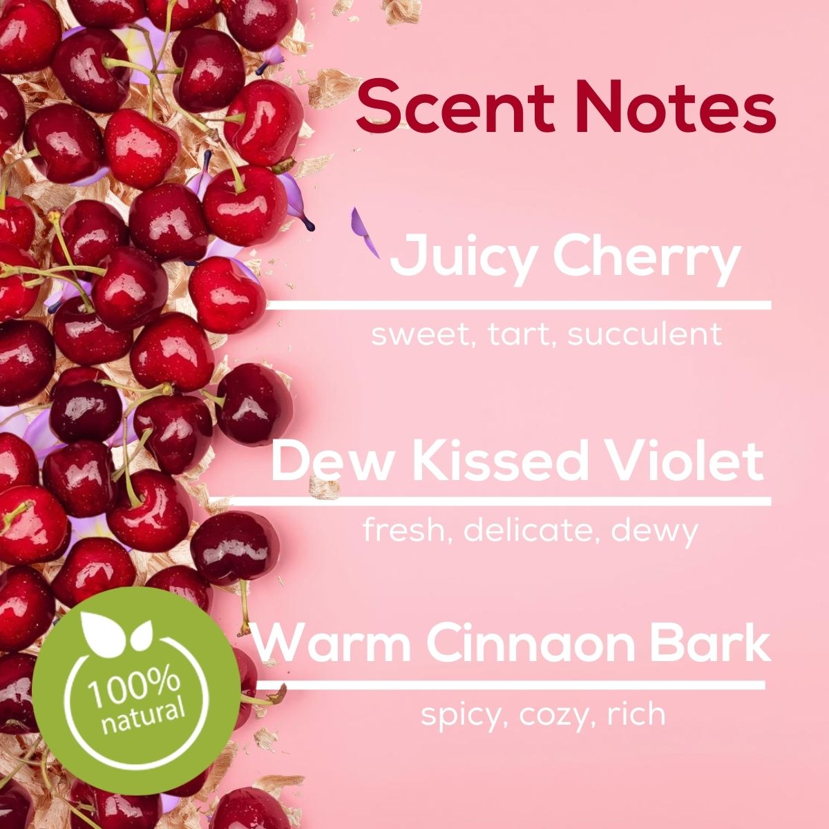 100% Natural Cherry Almond Twist Plug in Air Freshener Refill