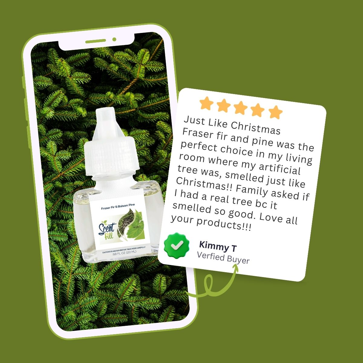 Fraser Fir & Balsam Pine Plug in Air Freshener Refill