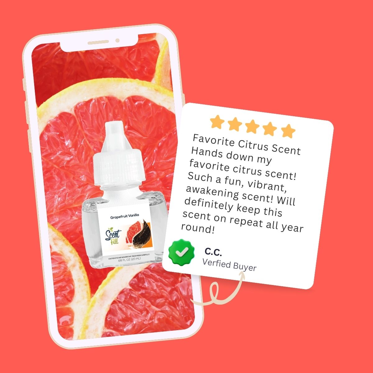 Shop Grapefruit Vanilla Plug in Refill - Fits Air Wick and More- Scent Fill Shop Grapefruit Vanilla Plug in Refill - Fits Air Wick and More- Scent Fill
