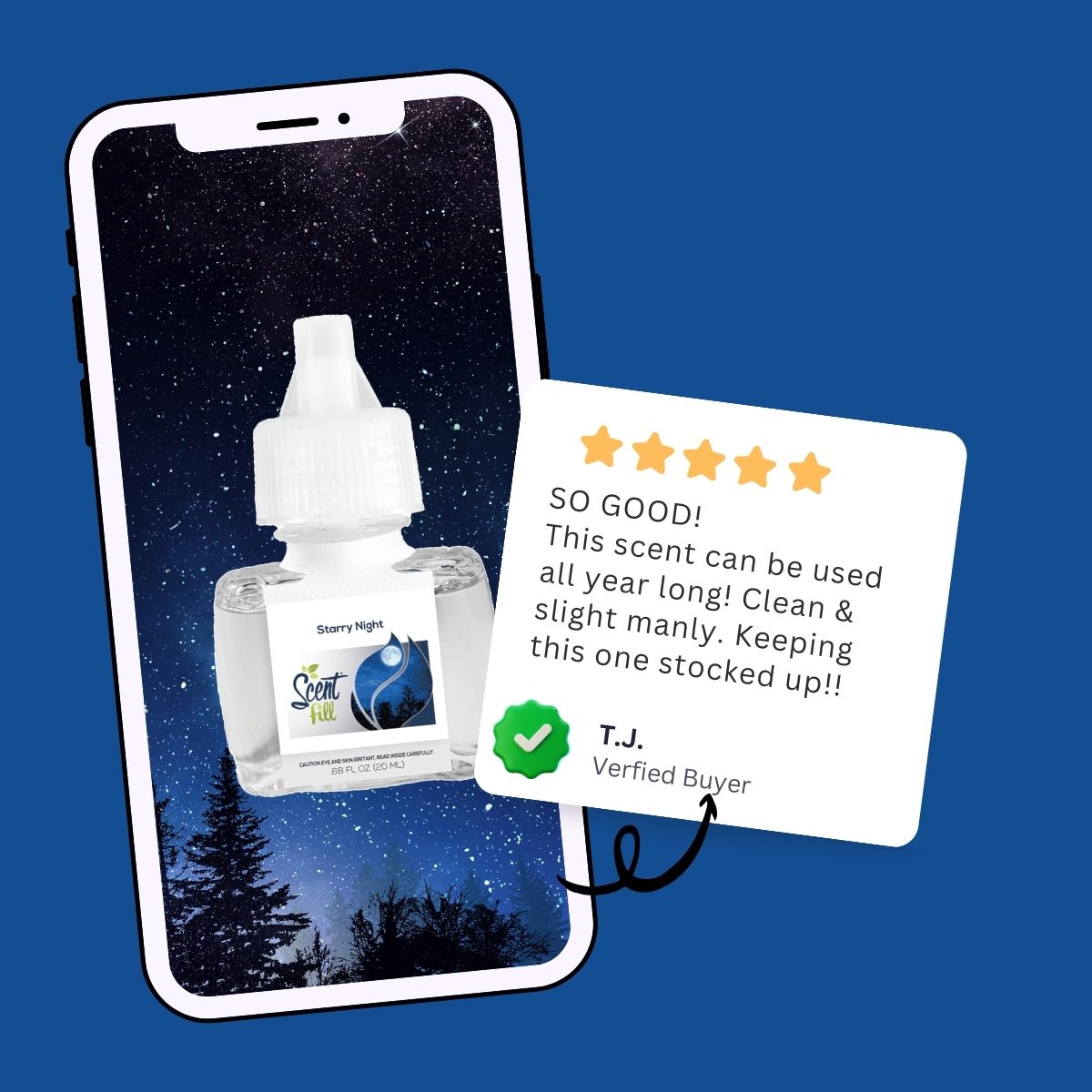 Starry Night Plug in Air Freshener Refill