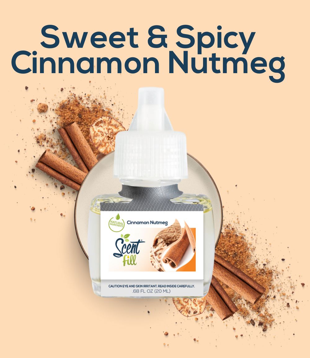 Natural Plug-in Air Freshener Sweet and Spicy Cinnamon Nutmeg Home Fragrance